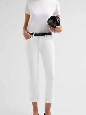 Rag and Bone - Dre Slim Boyfriend Jean in White - Size 27